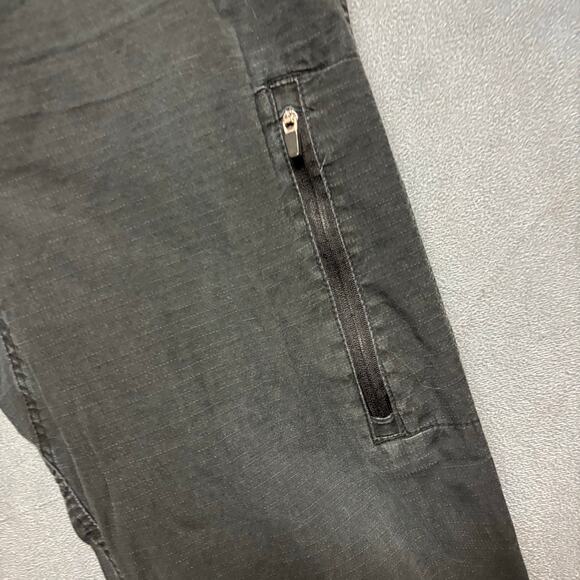 George Mens Black Jogger Pants Size L Elastic Waist Zip Pocket Skater Streetwear - Picture 8 of 14